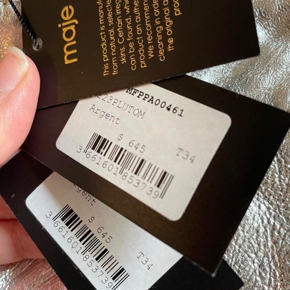 NEW WITH TAGS Silver Maje Plutom jean - Picture 4 of 7